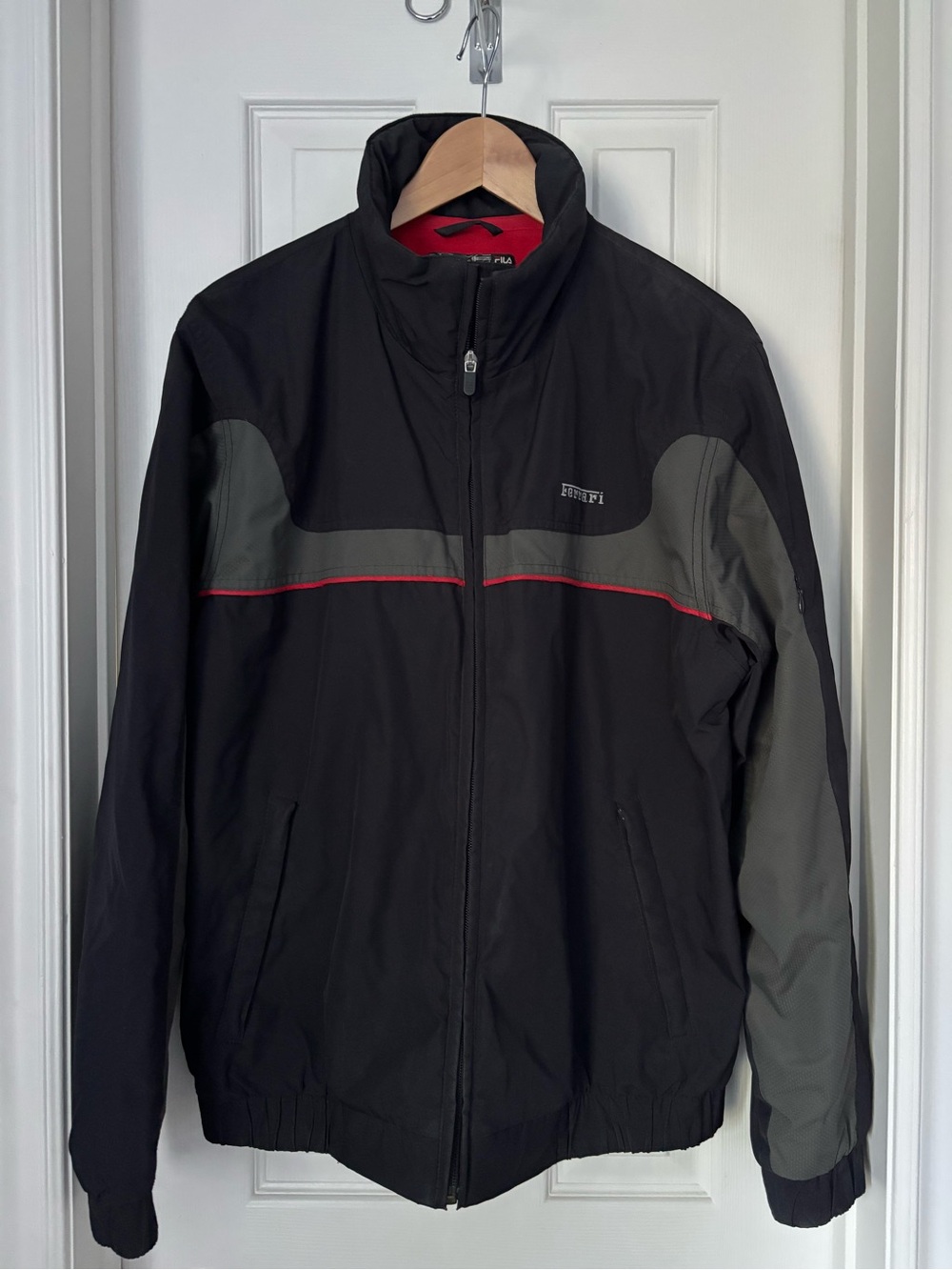 Ferrari Fila Vintage Mens Lightweight Zip Car Jacket - M
